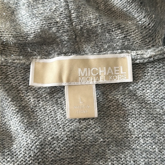 MICHAEL Michael Kors Women's Tinsel Stripe Long Cardigan Sweater - Picture 3 of 5